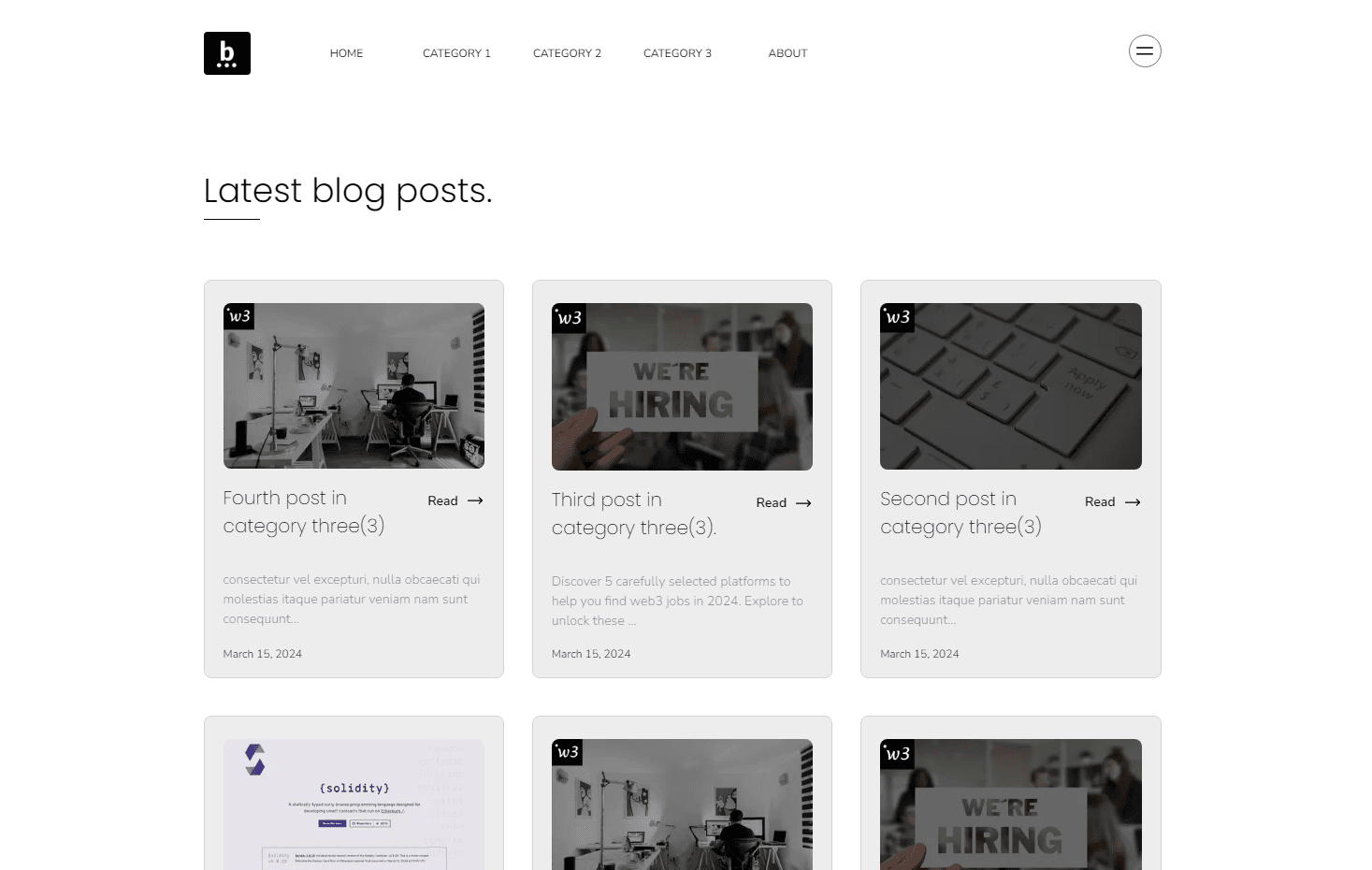 A simple and beautiful blog template with a clean and minimal design. 
      Professionally built to be highly responsive and easy to customize, to get you 
      blogging without much distractions.